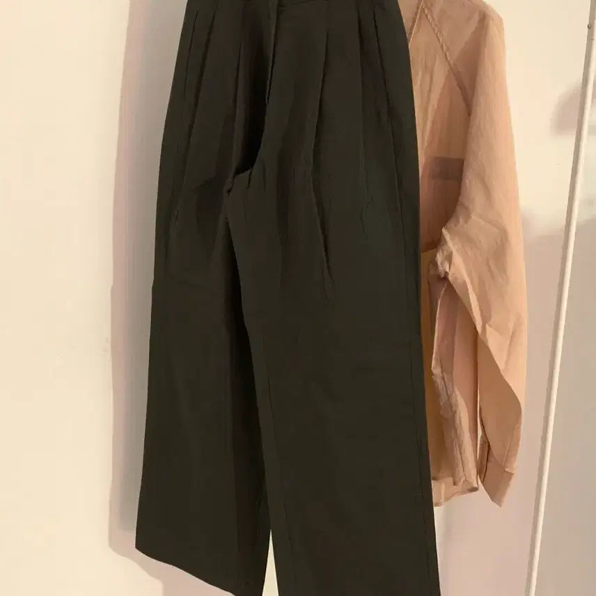 [BUNJANG] HANEOL Khaki Wide Chino Pants S / 한올 카키 와이드 치노팬츠S