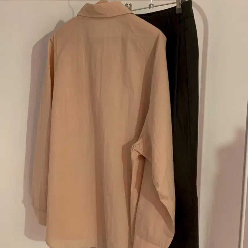 [BUNJANG] Hanteo Overfit Coral Shirt / 한올 오버핏 코랄 셔츠