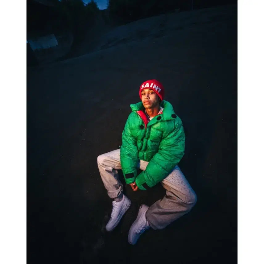 [BUNJANG] Saint Michael Down Parka Green / [M] 세인트미카엘 다운파카 그린