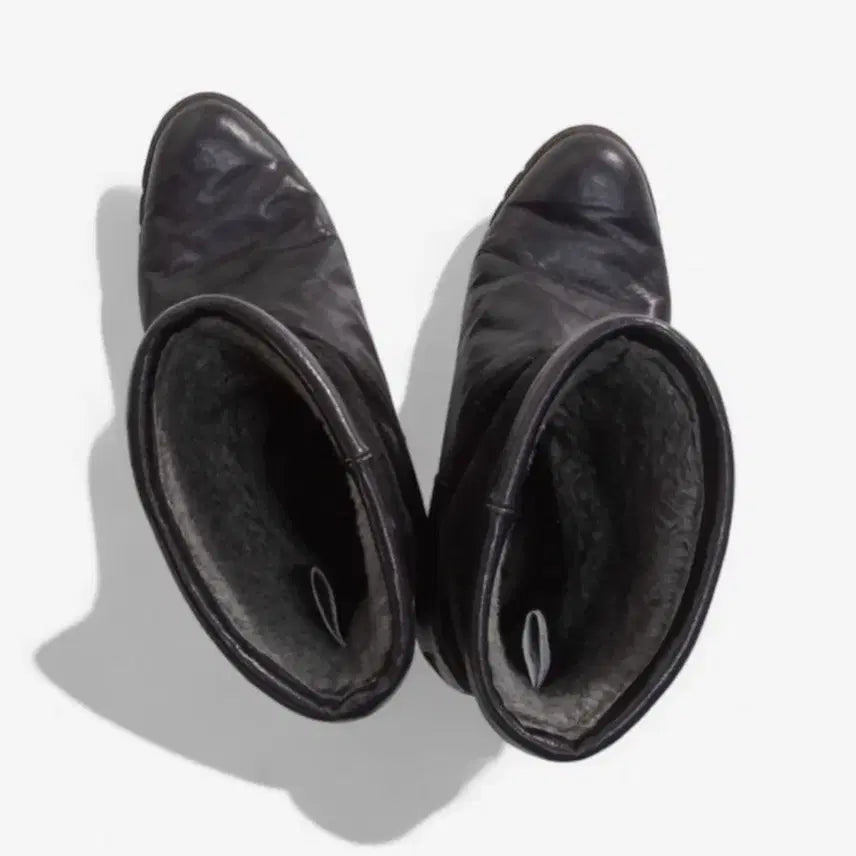 [BUNJANG] Clarks Black Midi Leather Boots / 클락스 블랙 미디 가죽부츠