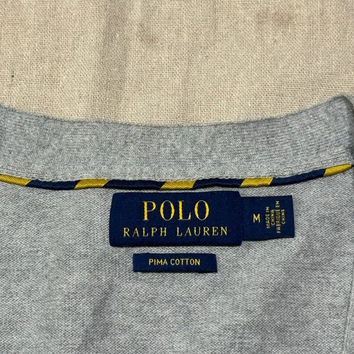 [BUNJANG] Polo Ralph Lauren Pima Cotton Gray Cardigan M / 폴로랄프로렌 피마코튼 그레이 가디건 M