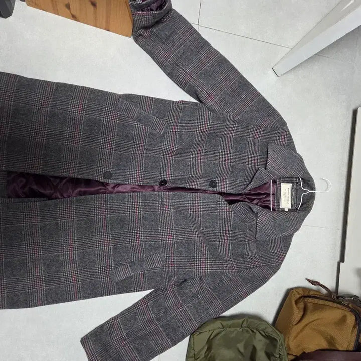 [BUNJANG] Maison Kitsuné Checked Coat / 메종키츠네 체크코트팝니다.