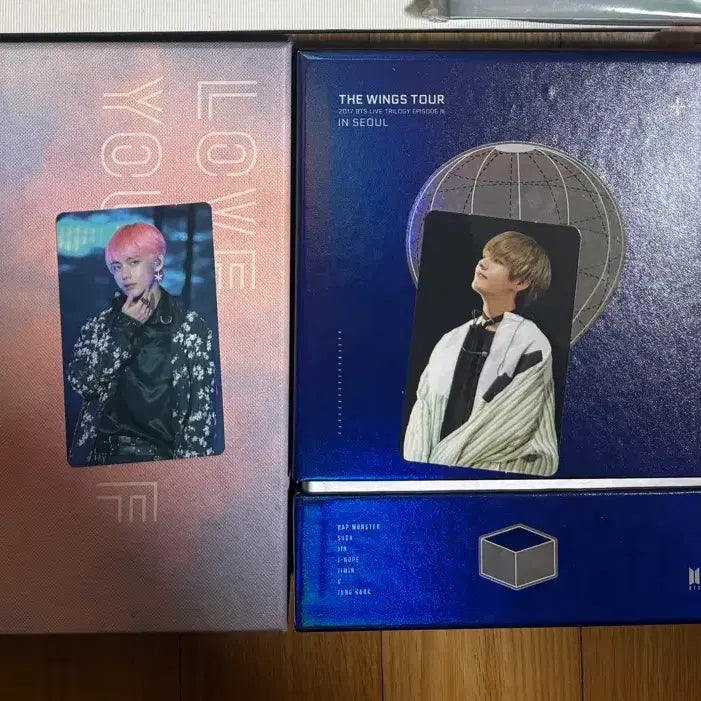 방탄소년단 윙즈 콘서트 럽셀콘 디비디 뷔 포카 일괄