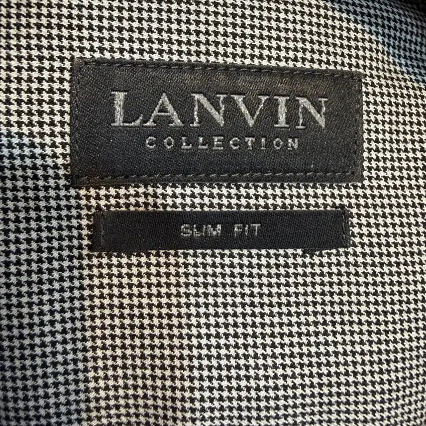 [BUNJANG] Lanvin Collection Men's Gingham Check Shirt (Size 95) / 랑방 컬렉션 남성 깅엄체크 셔츠95 새상품