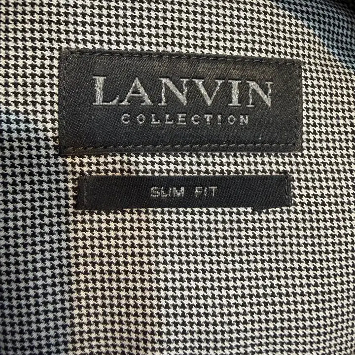 [BUNJANG] Lanvin Collection Men's Gingham Check Shirt (Size 95) / 랑방 컬렉션 남성 깅엄체크 셔츠95 새상품