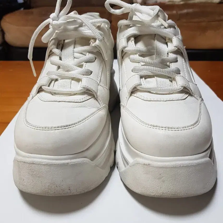 [BUNJANG] Zara Platform Volume White Sneakers / ZARA 자라 플랫폼 볼륨 화이트 스니커즈