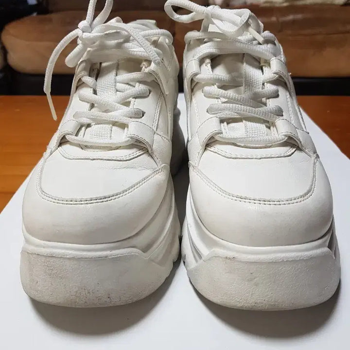 [BUNJANG] Zara Platform Volume White Sneakers / ZARA 자라 플랫폼 볼륨 화이트 스니커즈