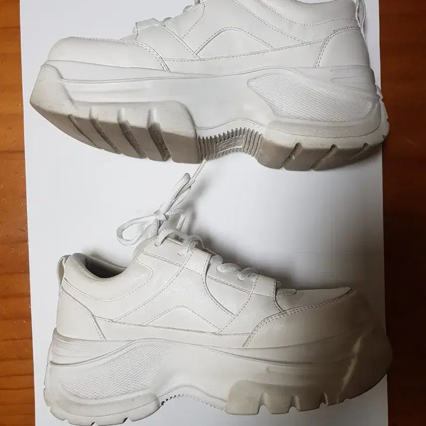 [BUNJANG] Zara Platform Volume White Sneakers / ZARA 자라 플랫폼 볼륨 화이트 스니커즈