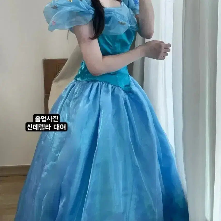 [BUNJANG] Disney Cinderella Dress Rental / 디즈니(보증금X남자가능)신데렐라 디즈니 드레스 졸업사진 졸사대여