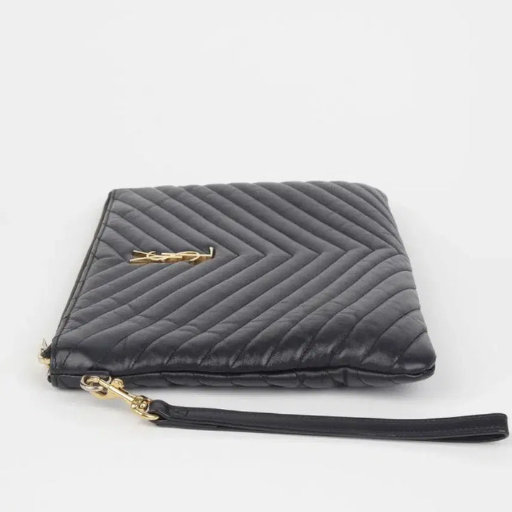 [BUNJANG] Saint Laurent Monogram Tablet Clutch Pouch / 생로랑 모노그램 태블릿 클러치 파우치 금장