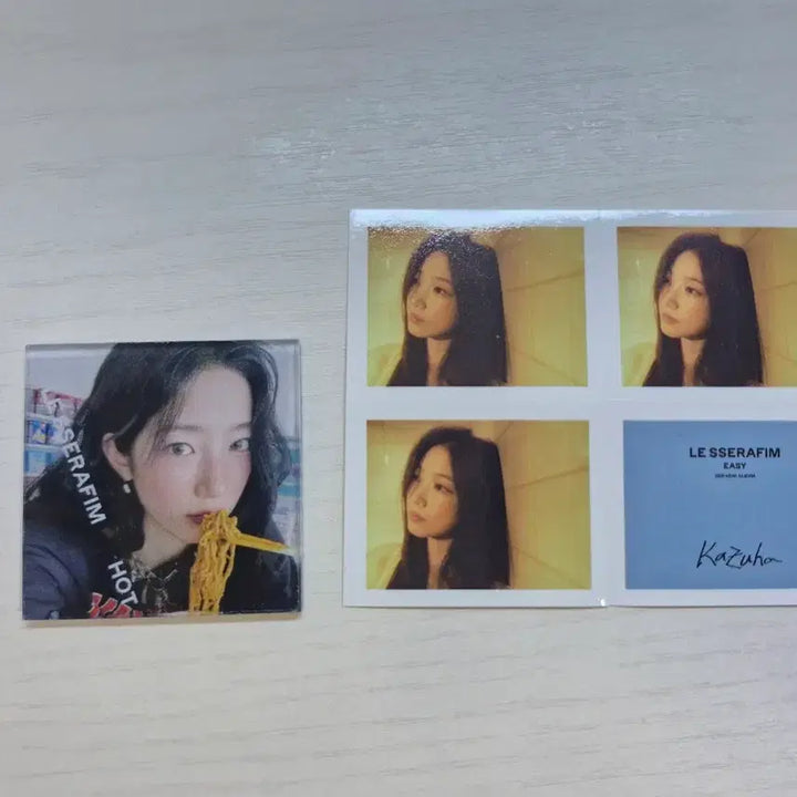 르세라핌 카즈하 포토카드 일괄