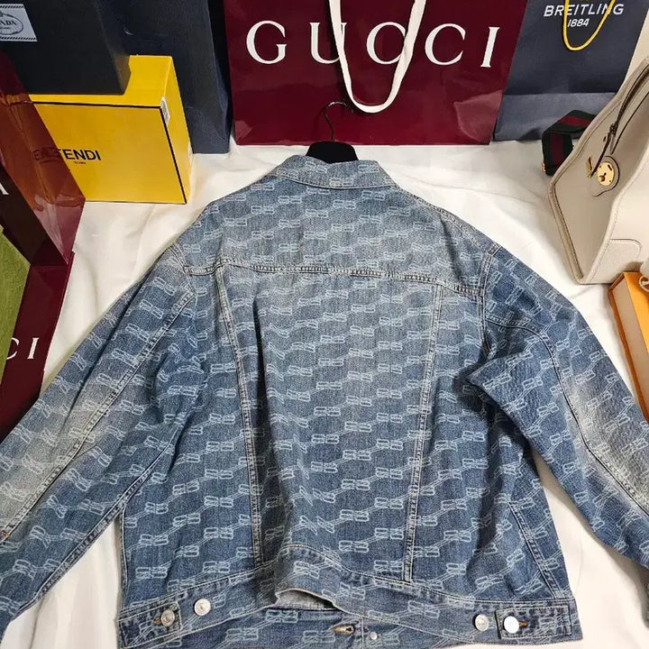 [BUNJANG] Balenciaga Monogram Denim Jacket / (새상품)발렌시아가 모노그램데님자켓팝니다