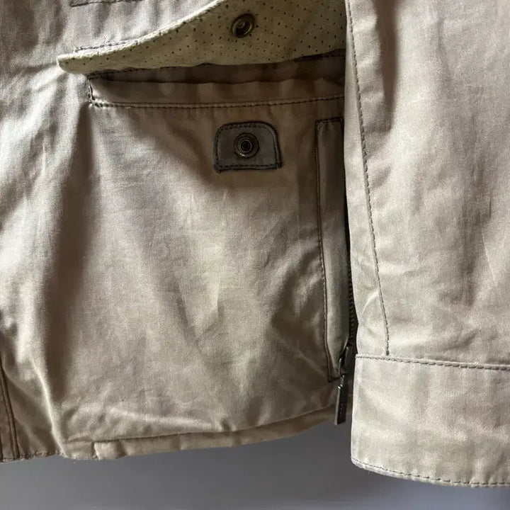 [BUNJANG] Barbour Leather M-65 Field Jacket Traveller Size S / 바버 가죽 M-65 야상 S 사이즈 트레블러 자켓