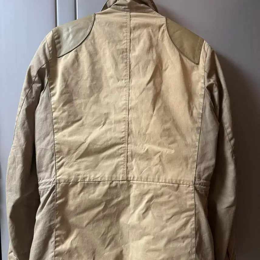 [BUNJANG] Barbour Leather M-65 Field Jacket Traveller Size S / 바버 가죽 M-65 야상 S 사이즈 트레블러 자켓