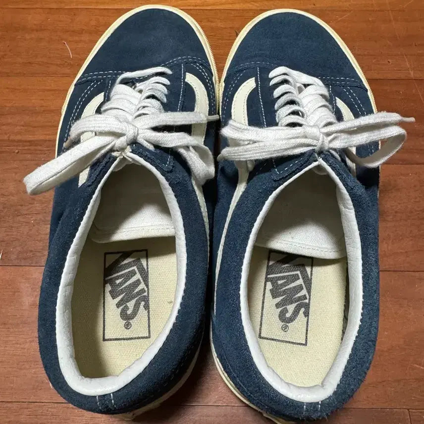 [BUNJANG] Vans Old Skool Navy Suede 255mm Sneaker / 반스 올드스쿨 네이비 스웨이드 255mm