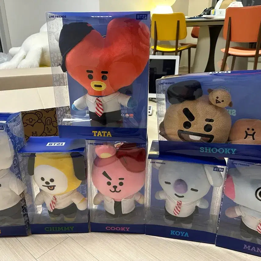라인프렌즈 BT21 애프터스쿨 인형 새상품 7종 풀셋