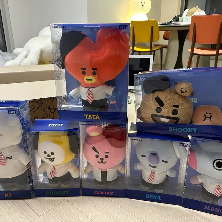 라인프렌즈 BT21 애프터스쿨 인형 새상품 7종 풀셋