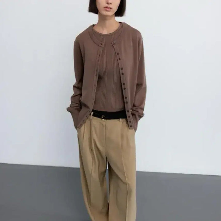 [BUNJANG] GBH Brown Cardigan / GBH 브라운 가디건