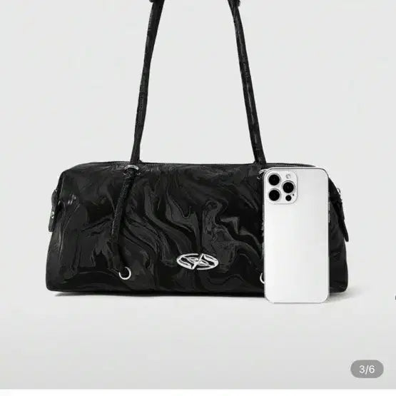 [SOLD OUT] 블랙 마블 대용량 숄더백 ROMWE 쉬인 알리 테무 타오바오 갸루 y2k