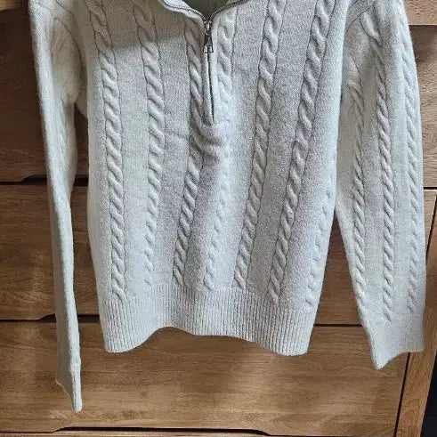 [BUNJANG] Free Size Ivory Cable Knit Sweater / Free  (새상품)니트 꽈배기 니트