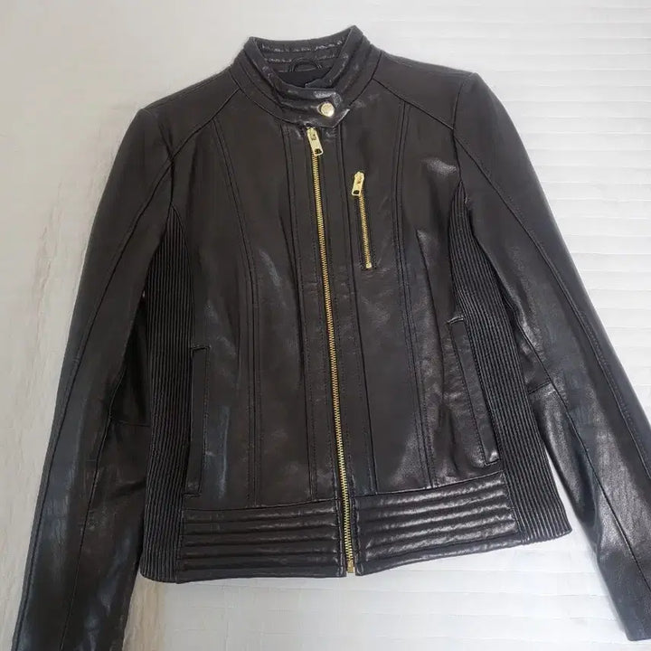 [BUNJANG] Michael Kors Leather Rider Jacket / 마이클코어스 가죽 라이더 자켓