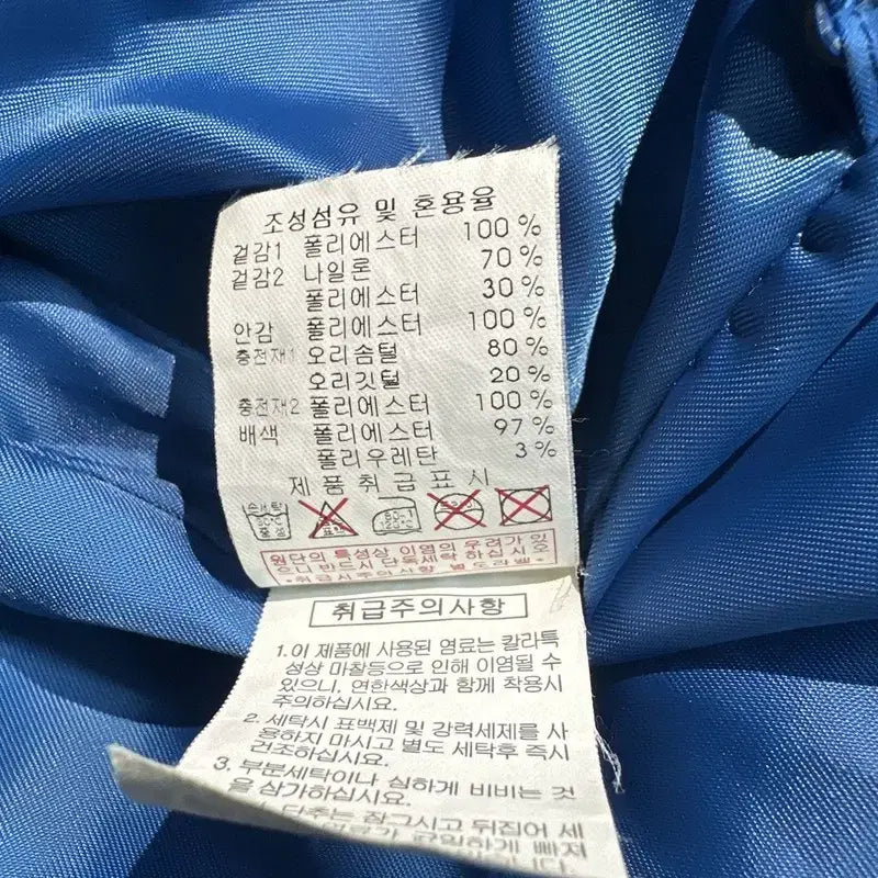 [BUNJANG] MLB Dodgers Logo Lightweight Padded Jacket Blue / [66~77] MLB 다저스 로고 경량 패딩 블루