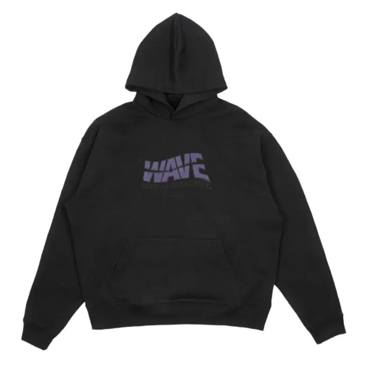 [BUNJANG] Fromis_9 Archive Wave Logo Hoodie Black / [1] 파프롬왓 파아카이브 파 웨이브 로고 후드 블랙