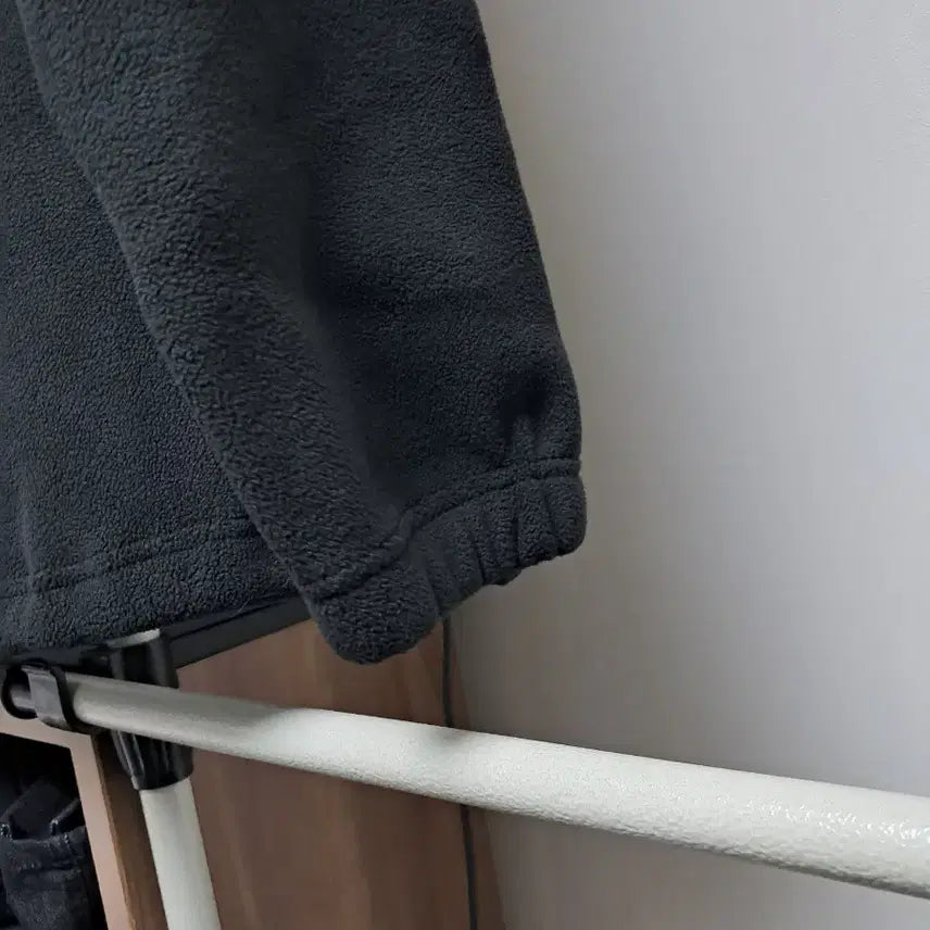 [BUNJANG] Black Fleece Half Neck Pullover / 블랙 플리스 하프넥 풀오버 박스핏