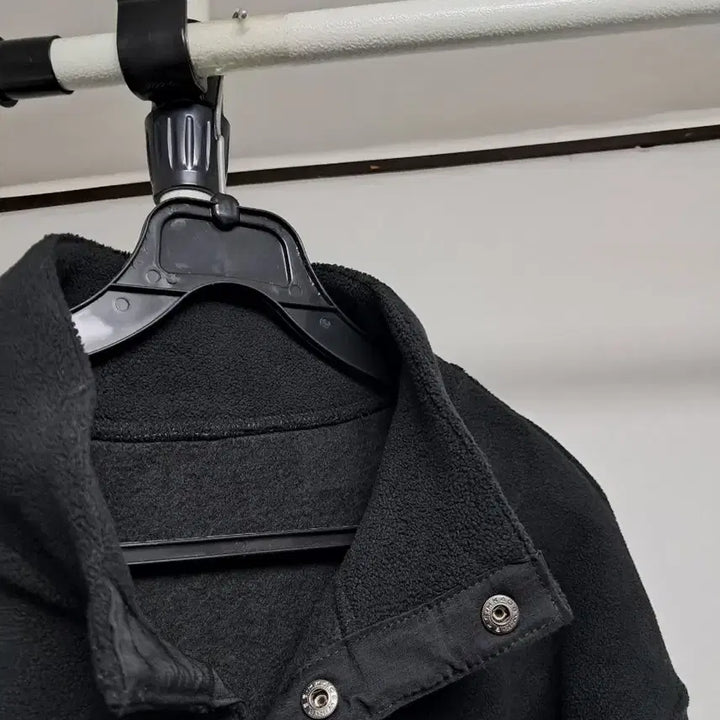 [BUNJANG] Black Fleece Half Neck Pullover / 블랙 플리스 하프넥 풀오버 박스핏