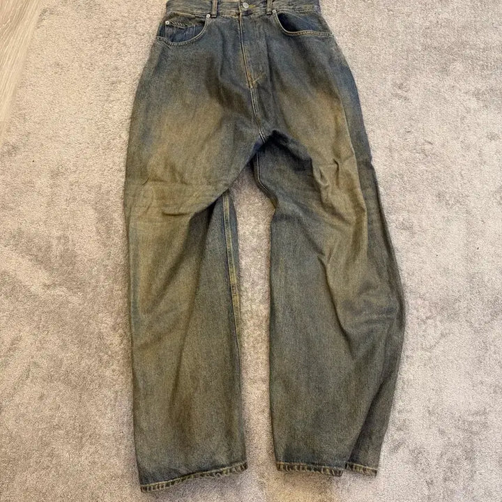 [BUNJANG] Project G/R Coated Backward Denim Pants Blue / [1] 프로젝트 G/R 코티드 백워드 데님 팬츠 블루