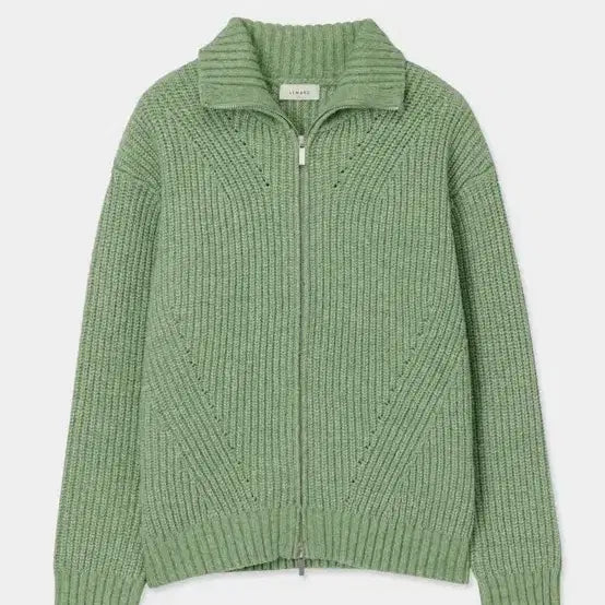 [BUNJANG] Air Wool High-Neck Diagonal Zip Knit 3 Sizes / 르마드 에어울 하이넥 사선 집업 니트 3사이즈