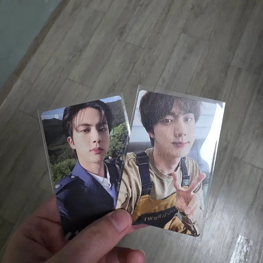 [BUNJANG] BTS Jin Photobook Photocard Bundle Set / 방탄 석진 포토북 포카 2장 일괄 판매합니다.