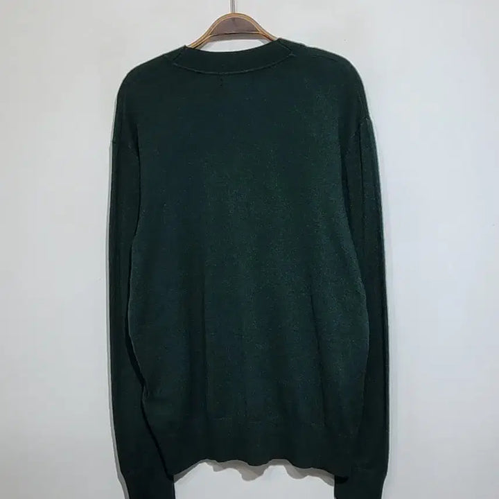 [BUNJANG] Ralph Lauren Polo Green Pocket V-neck Cardigan / (L) 랄프로렌 폴로 가디건 녹색 포켓 브이넥 캐주얼