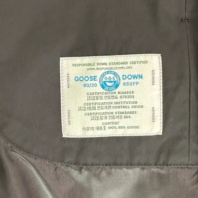 [BUNJANG] Naders Goose Down Jacket Black Size 5 / [5사이즈] 네이더스 구스다운 블랙