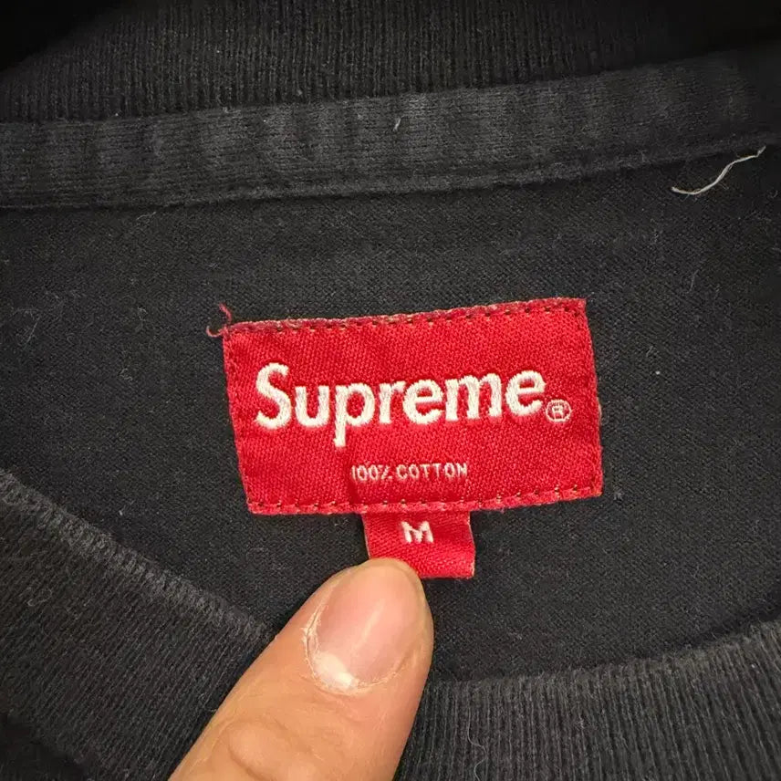 [BUNJANG] Supreme Long Sleeve T-shirt (Black, M) / Supreme long sleeve t M