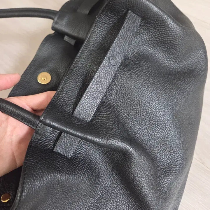 [BUNJANG] Black Leather Tote Bag (New) / 블랙 가죽 토트백(새상품28만)