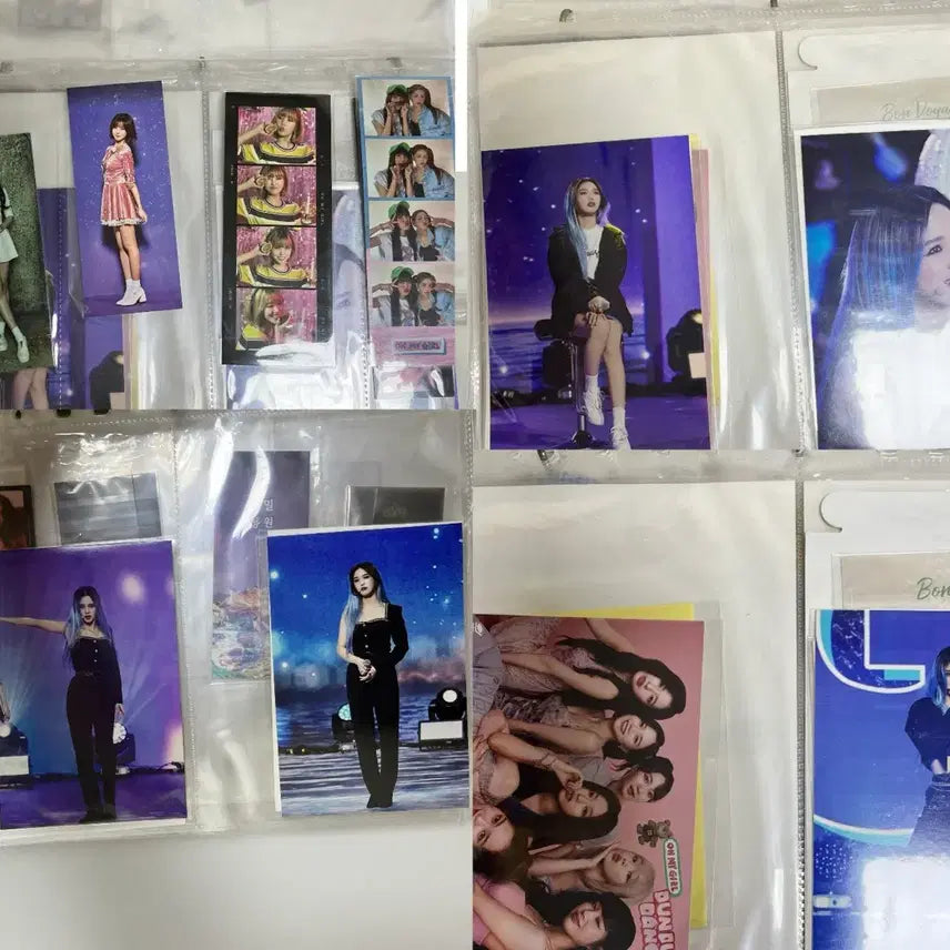 오마이걸 굿즈 일괄 바인더 포카 효정 미미 유아 승희 지호 유빈 아린