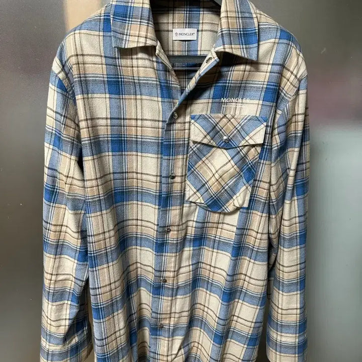 [BUNJANG] Moncler Oversized Checked Shirt S / 몽클레어 오버사이즈 체크 셔츠 S