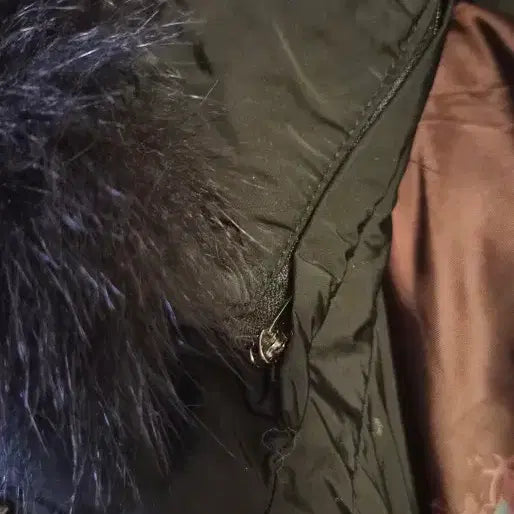 [BUNJANG] Hazzys Goose Long Padding Jacket (Black, Size 90) / 헤지스 구스롱패딩블랙90(55)