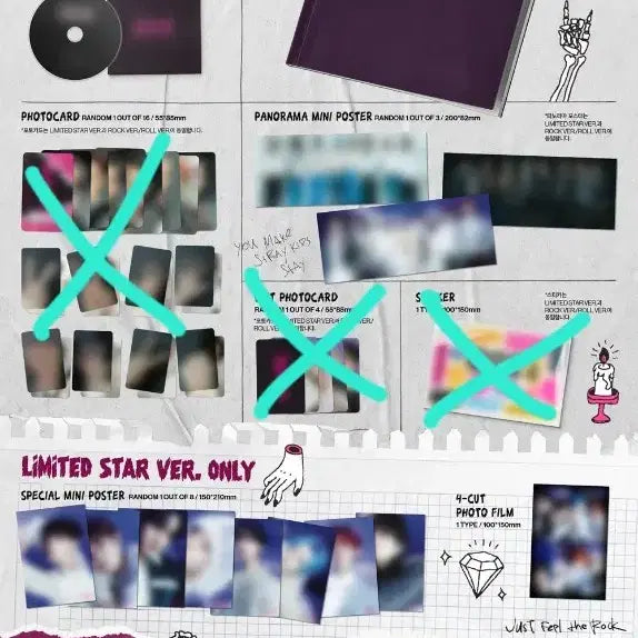 스키즈 락스타 한정반 개봉 앨범 특전 포함