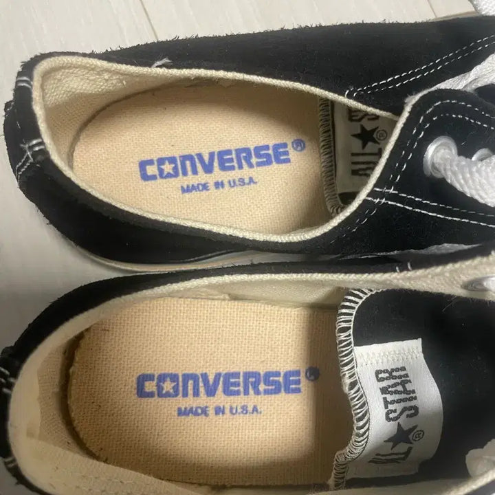 [BUNJANG] Converse 90s Black Suede Sneakers (US Made) / 90s 컨버스 255 블랙 스웨이드 made in usa
