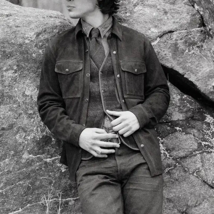 [BUNJANG] Double RL Roughout Suede Work Shirt L / 새상품 RRL 더블알엘 러프아웃 스웨이드 워크셔츠 L