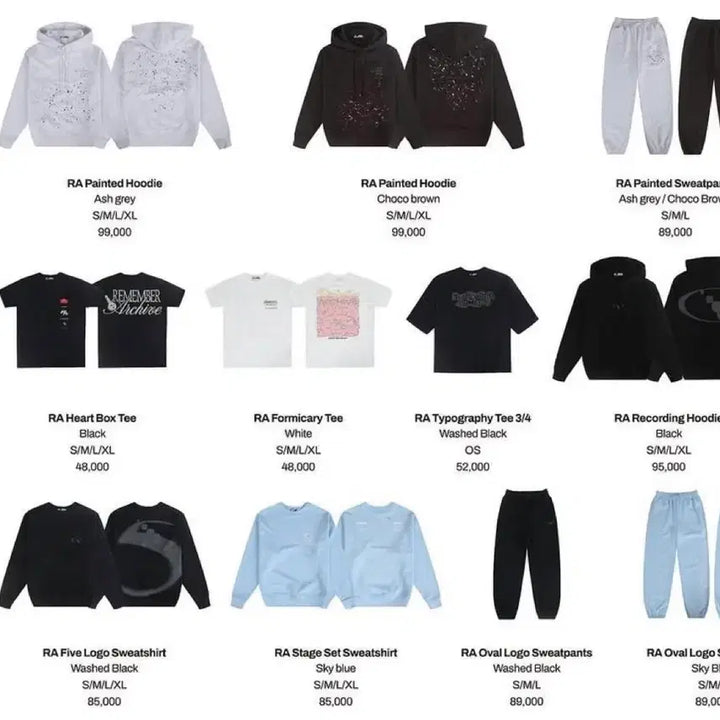 [BUNJANG] Code Kunst Grams Pounds Hoodie & Sweat Set / 그램아운스파운드 후드, 스웻셋업세트 코드쿤스트 콜라보 제품