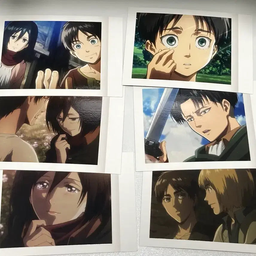 [BUNJANG] Attack on Titan Eren Mikasa Levi Photocard / 진격의거인 진격거 파샤코레 에렌 미카사 리바이 포토카드 포카
