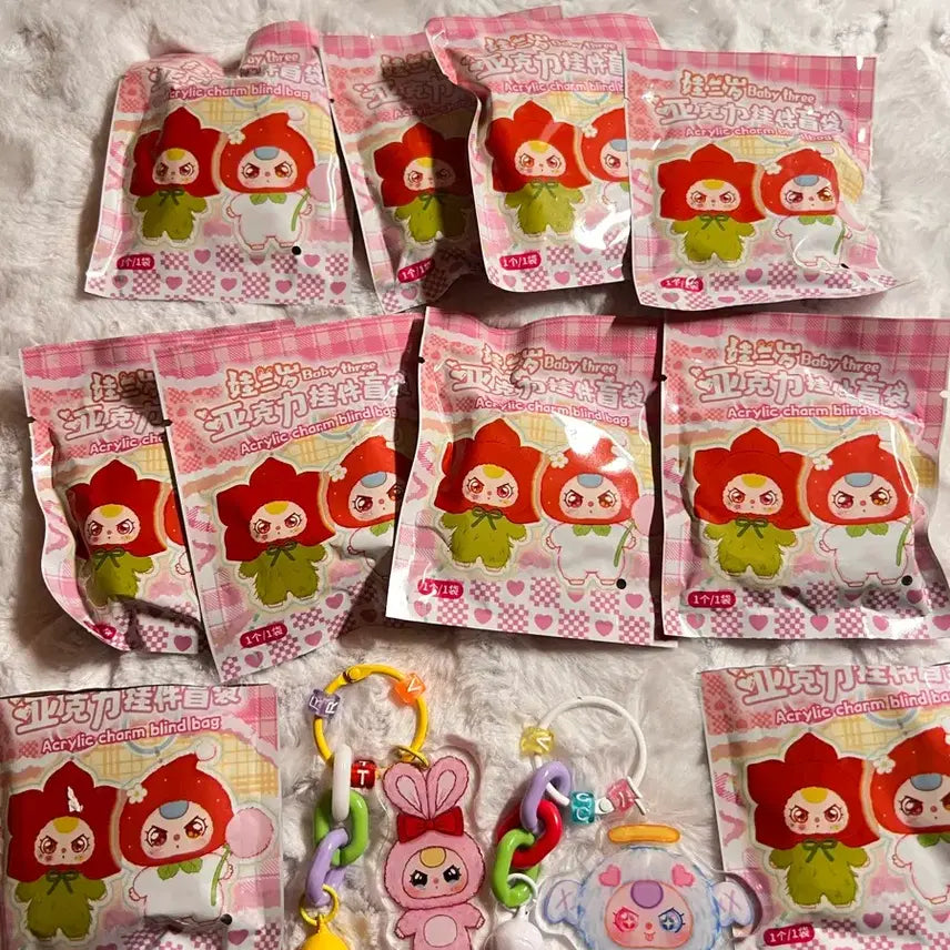 [BUNJANG] Babys3 Acrylic Keyring / 베이비쓰리 아크릴키링 랜덤