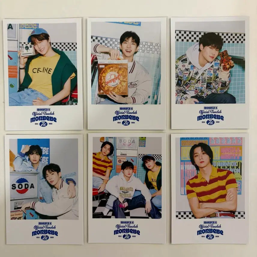 몬스타엑스 포토카드 6장 (탑홀더 제공)