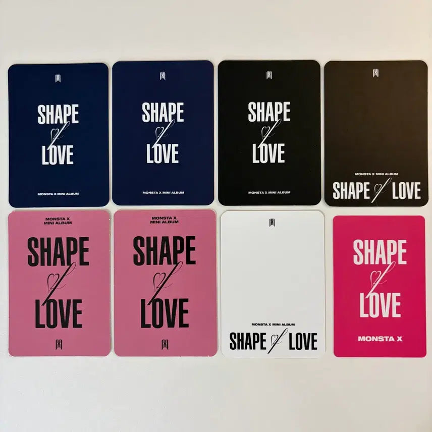 몬스타엑스 포토카드 8장 (탑홀더 제공)