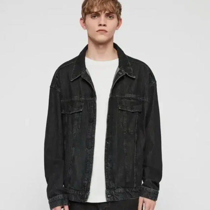 [BUNJANG] All Saints Black Denim Jacket / 올세인츠 블랙데님 자켓