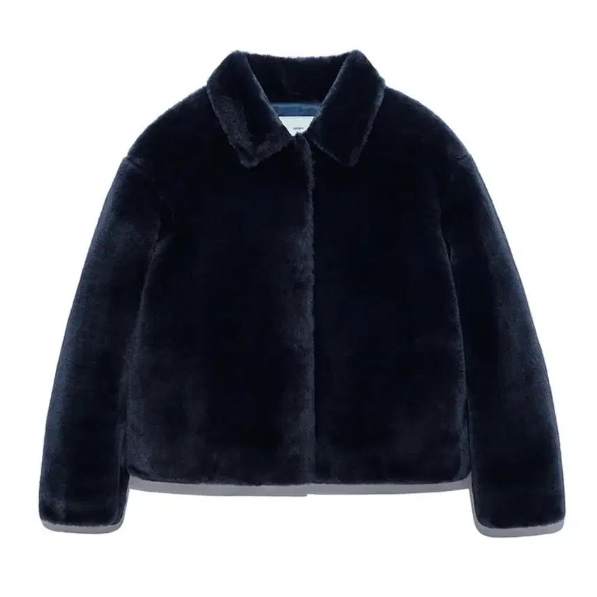 [BUNJANG] Current Fur Jacket (Navy) / 커렌트 퍼자켓(네이비)