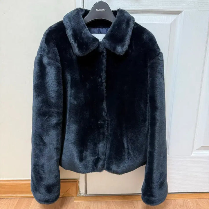 [BUNJANG] Current Fur Jacket (Navy) / 커렌트 퍼자켓(네이비)